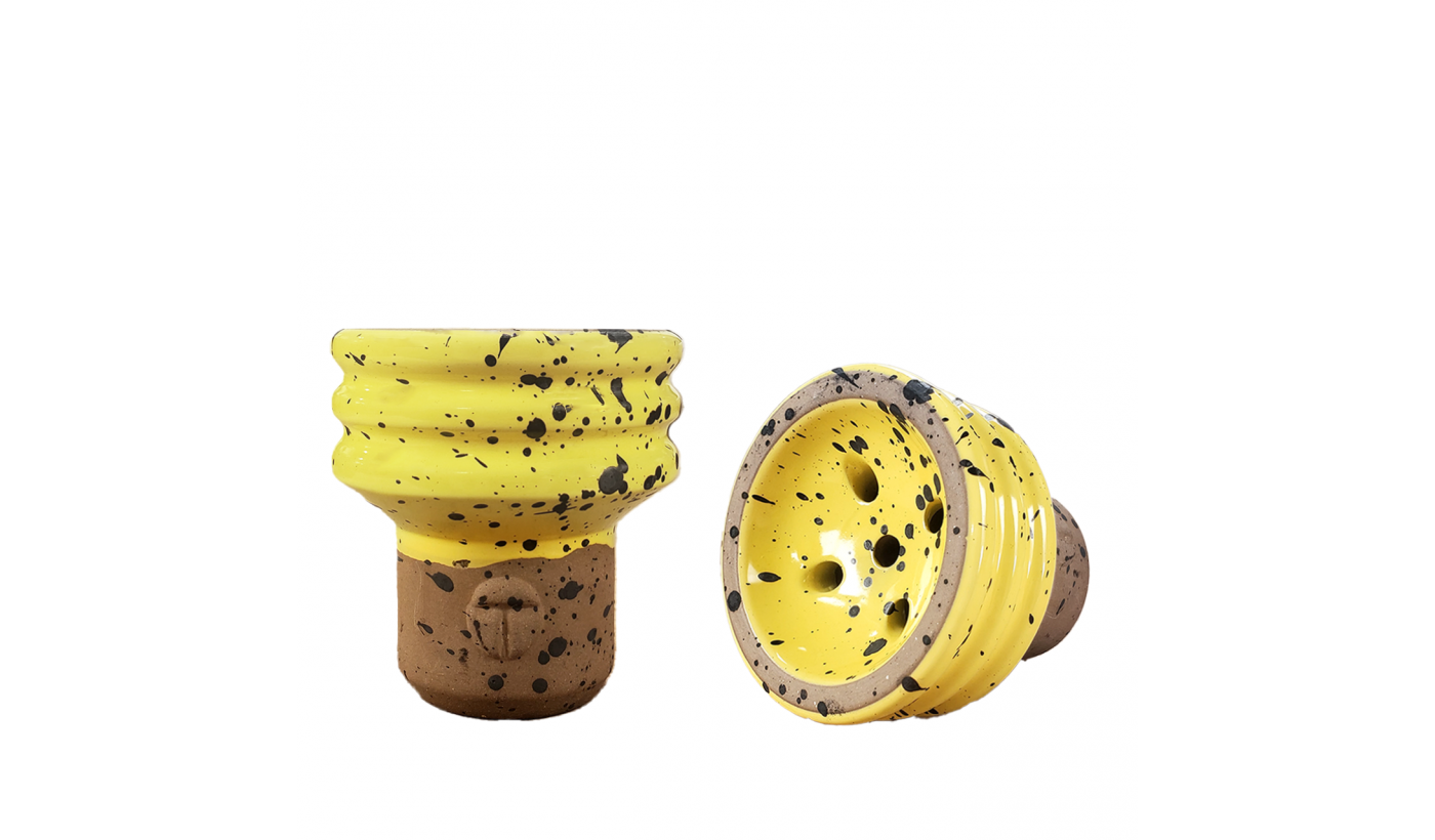 Hookah Bowl Telamon Turkish Heat Transfer Glaze (Yellow)