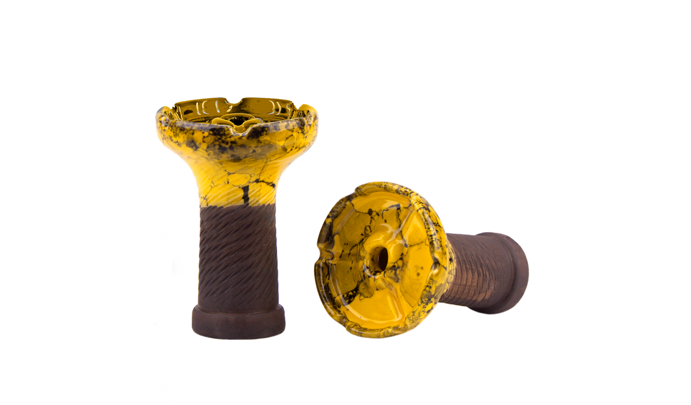 Shisha-Schüssel Werkbund x CMTM Punkt (Yellow Black)