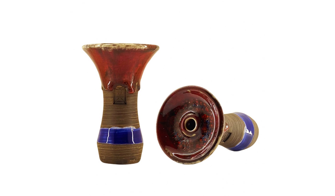 Shisha Bowl Werkbund Evo Deep (Crazy Red-Blue)