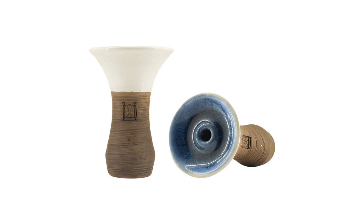 Shisha Bowl Werkbund Evo Deep (White Blue)