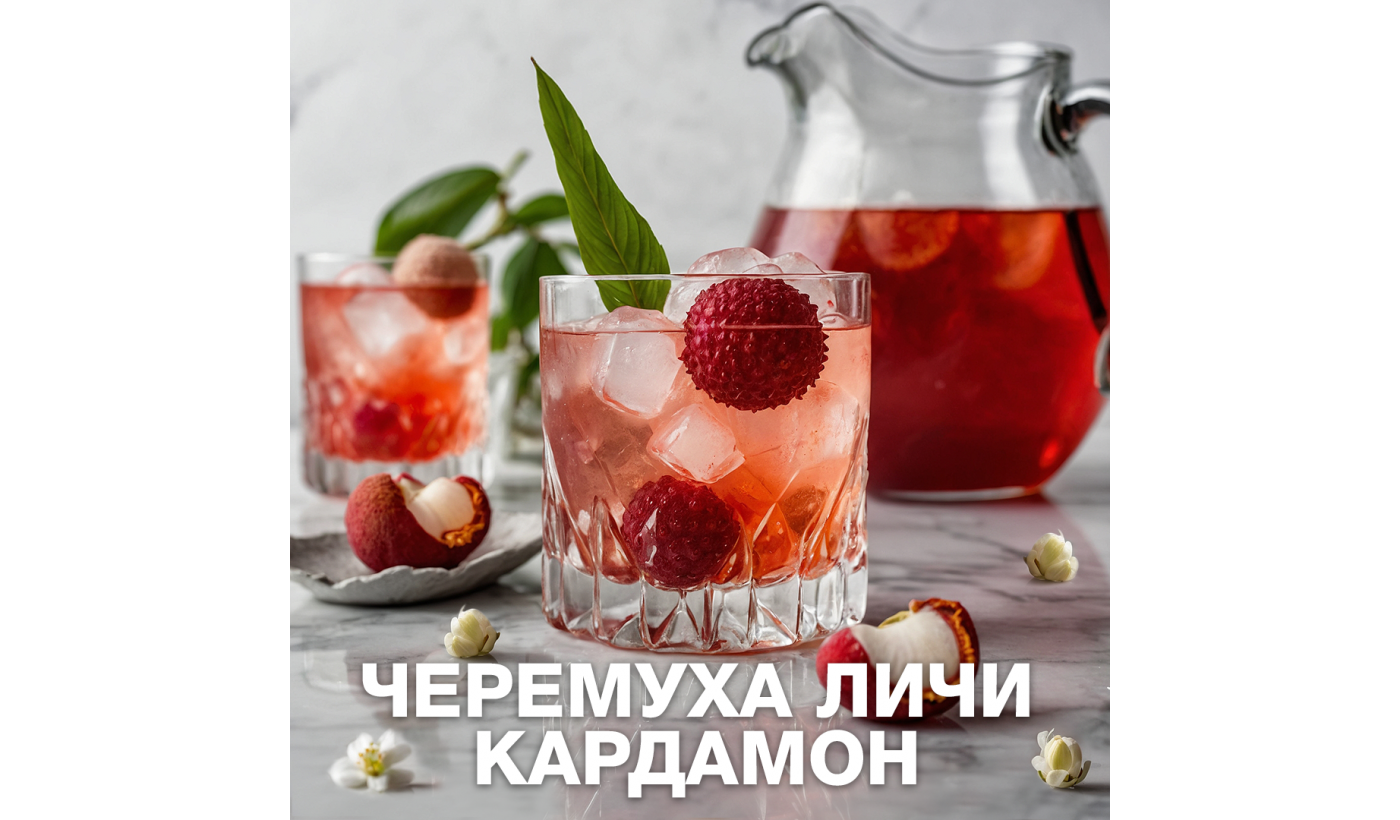 Кордиал Лью - Черемуха / Личи / Кардамон (1 литр)