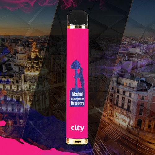 Одноразовое электронное устройство City Highway - Madrid Pomegranate Raspberry (1600 затяжек)