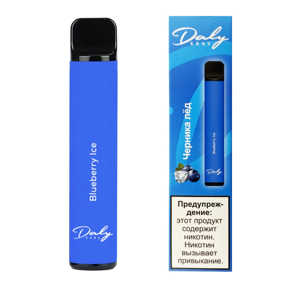 Одноразовое электронное устройство Daly Code - Черника лед (800 затяжек)