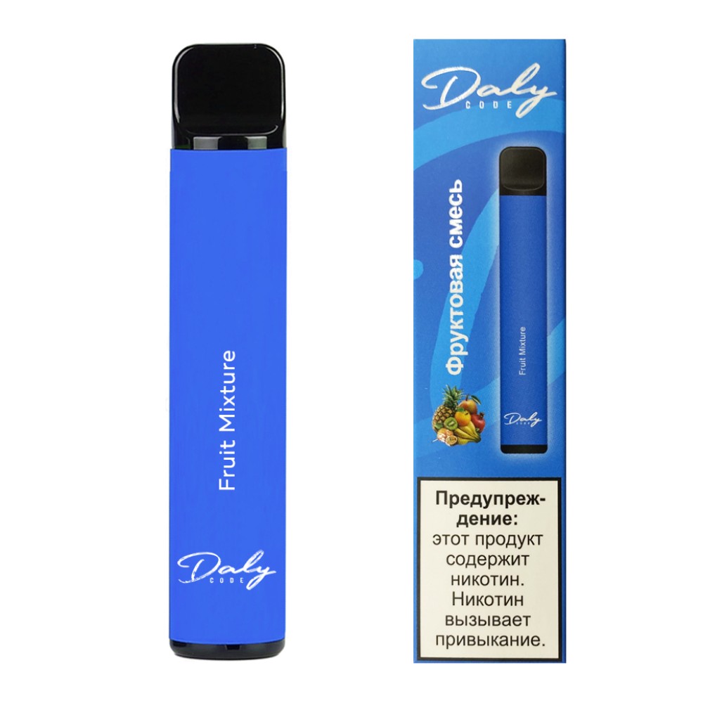 Одноразовое электронное устройство Daly Code - Фруктовая смесь (800 затяжек) Одноразовое электронное устройство Daly Code - Фруктовая смесь (800 затяжек)