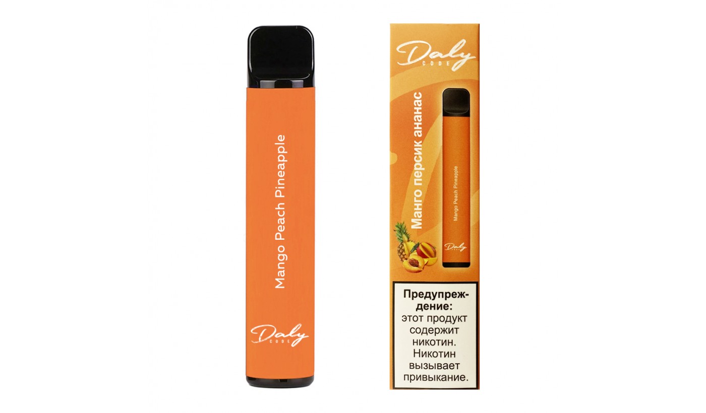 Disposable electronic device Daly Code - Mango-Peach-Pineapple (800 puffs)