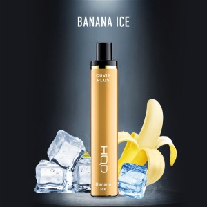 Одноразовое электронное устройство HQD Cuvie Plus - Banana Ice (1200 затяжек)