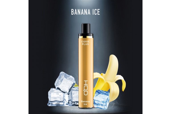 Одноразовое электронное устройство HQD Cuvie Plus - Banana Ice (1200 затяжек)