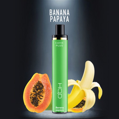 Одноразовое электронное устройство HQD Cuvie Plus - Banana Papaya (1200 затяжек)