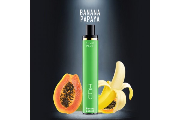 Одноразовое электронное устройство HQD Cuvie Plus - Banana Papaya (1200 затяжек)