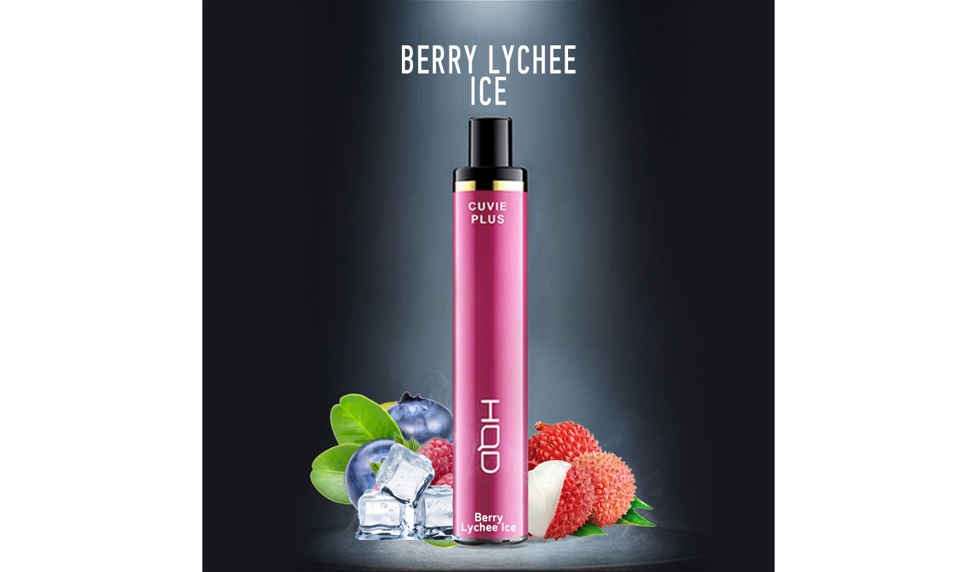 Одноразовое электронное устройство HQD Cuvie Plus - Berry Lychee Ice (1200 затяжек)