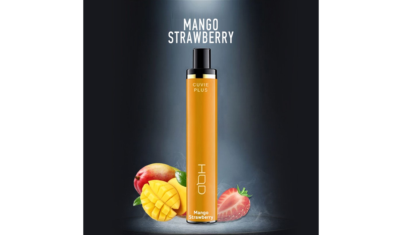 Одноразовое электронное устройство HQD Cuvie Plus - <b>Mango</b> Strawberry (1200 ...