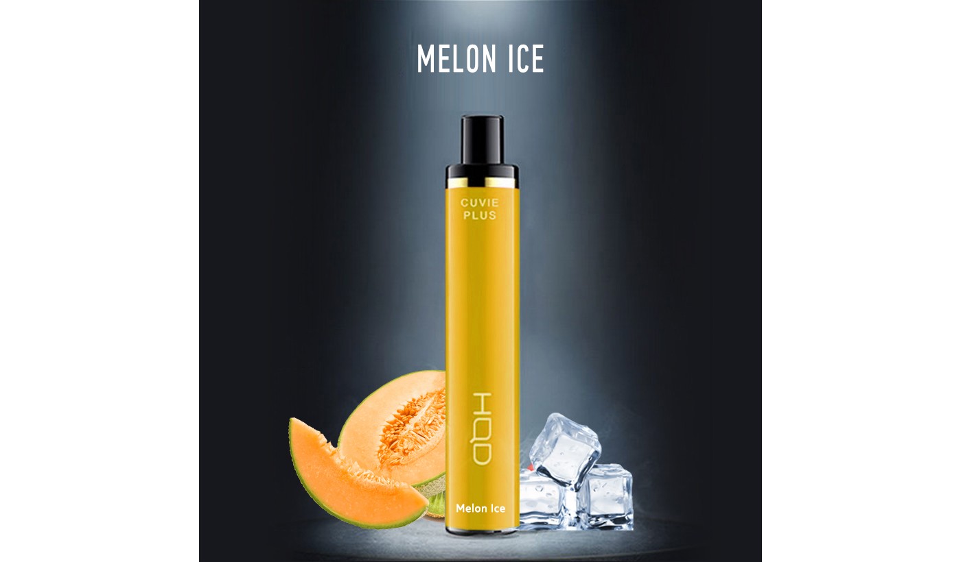 Одноразовое электронное устройство HQD Cuvie Plus - Melon Ice (1200 затяжек)