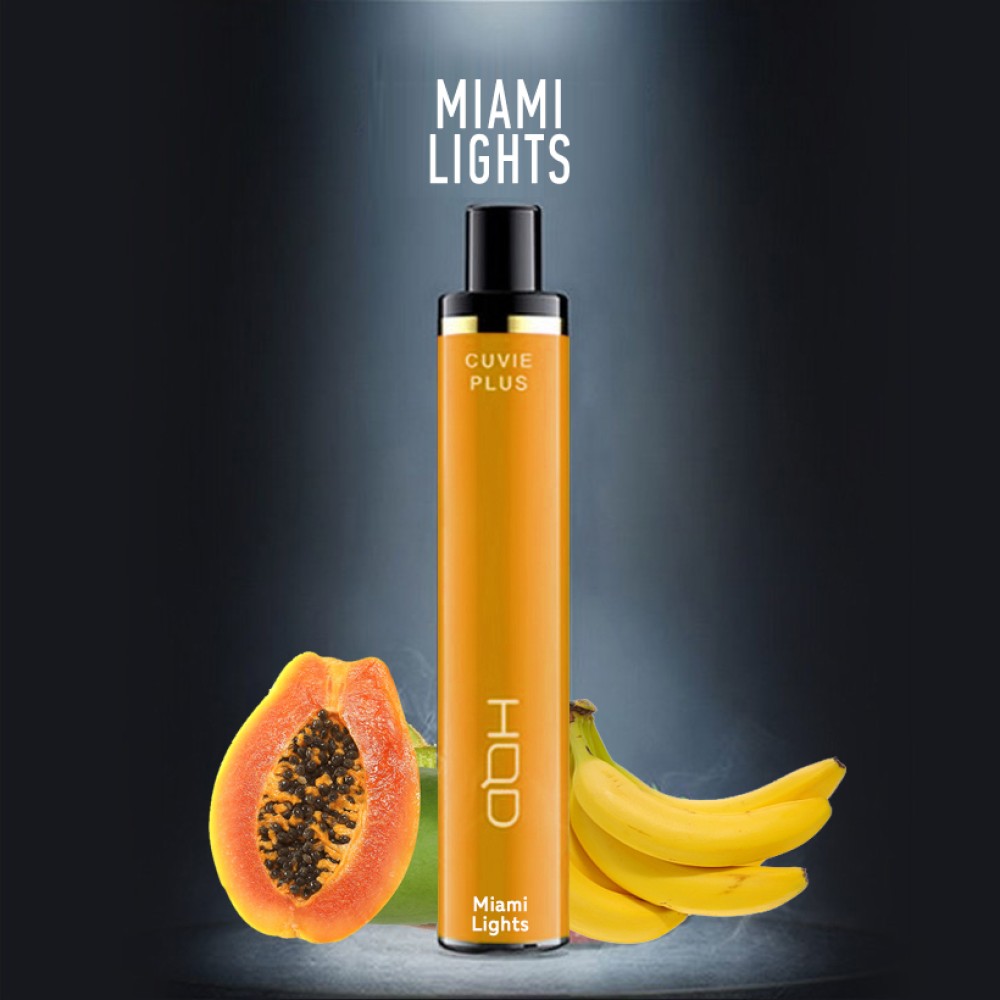 Одноразовое электронное устройство HQD Cuvie Plus - Miami Lights (1200 затяжек)