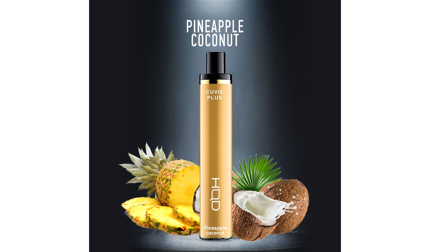 Disposable electronic device HQD Cuvie Plus - Pineapple Coconut (1200 puffs...