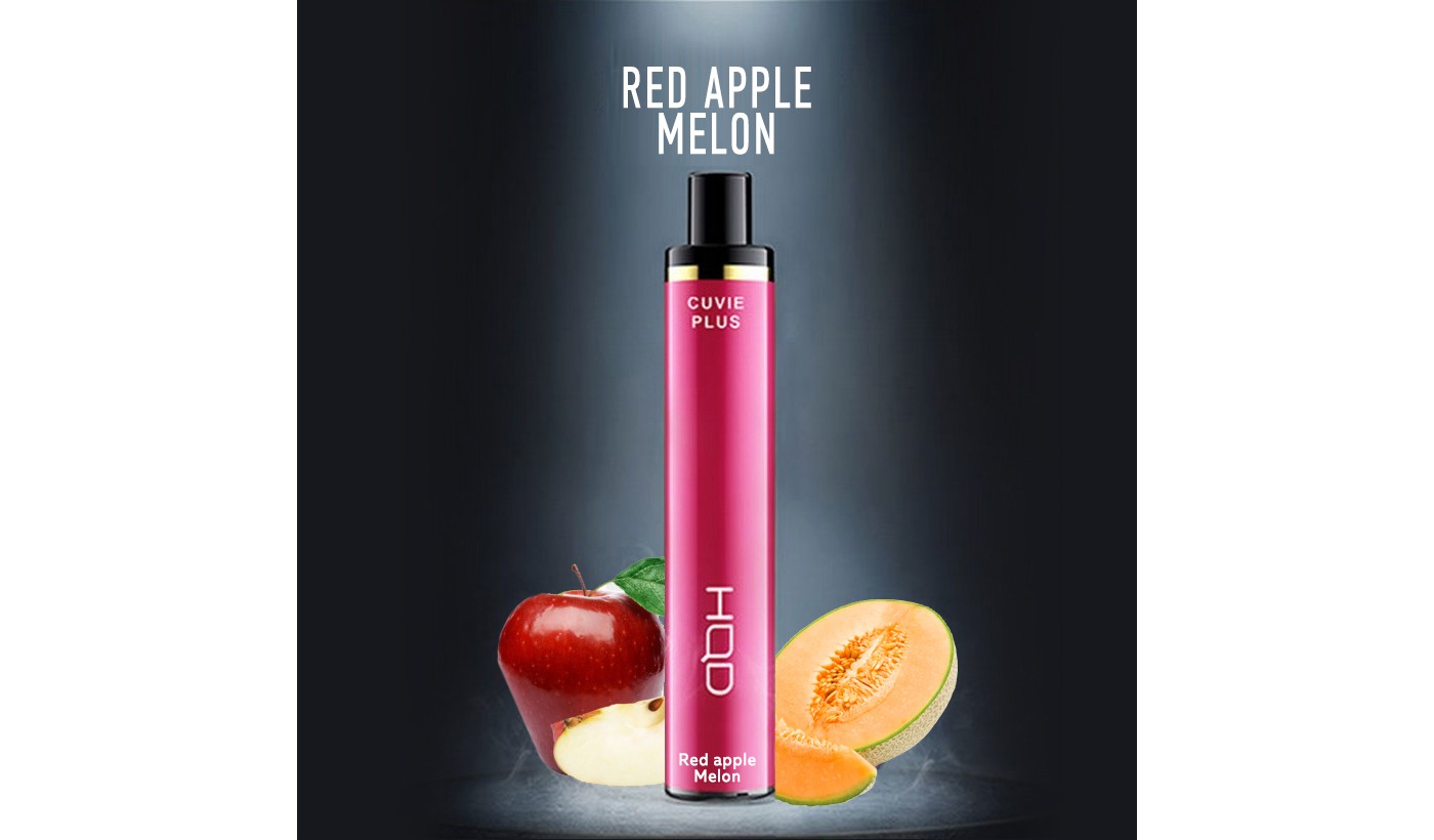 Одноразовое электронное устройство HQD Cuvie Plus - Red apple Melon (1200 затяжек)