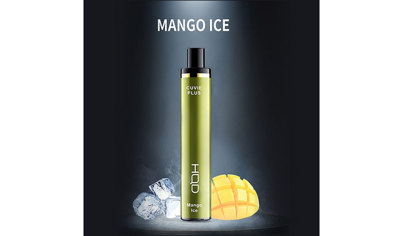 Одноразовое электронное устройство HQD Cuvie Plus - Mango Ice (1200 затяжек)