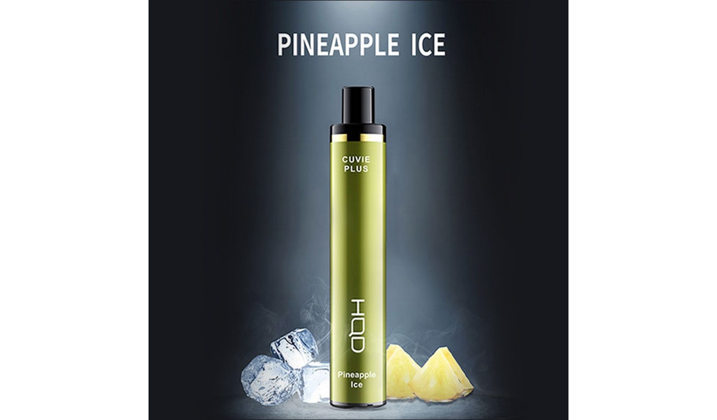 Disposable electronic device HQD Cuvie Plus - Pineapple Ice (1200 puffs)