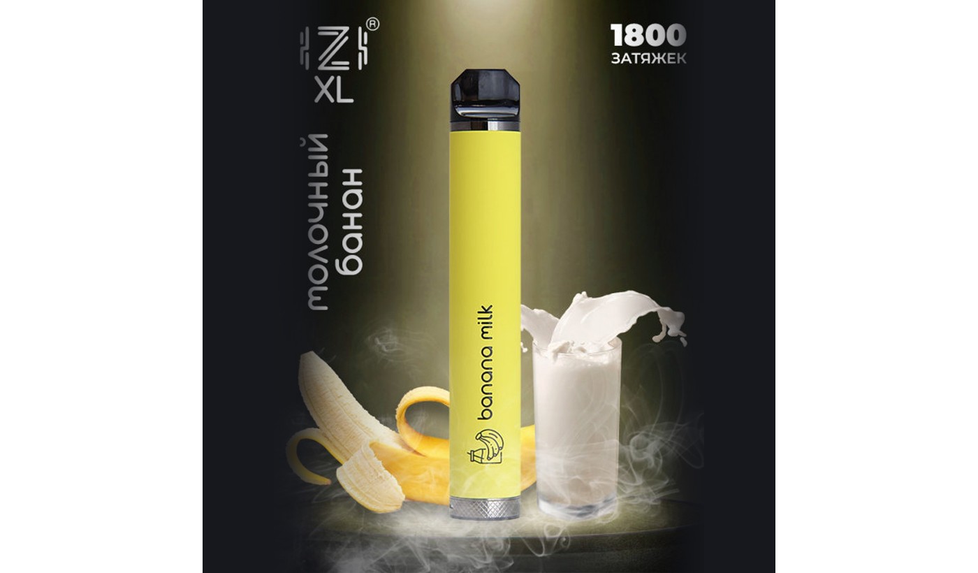 Dispositif électronique jetable Izi XL - Banana Milk (1800 bouffées)