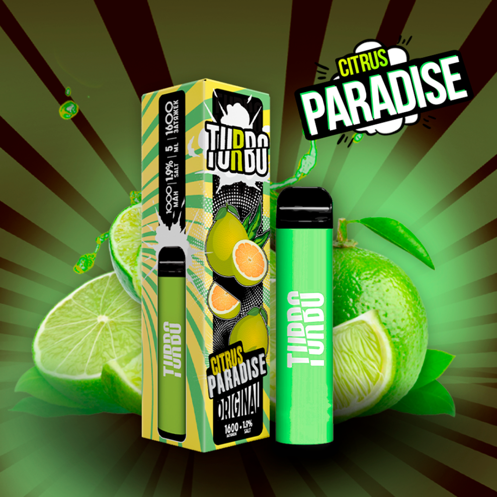 Одноразовое электронное устройство Turbo - Citrus Paradise (1600 затяжек)