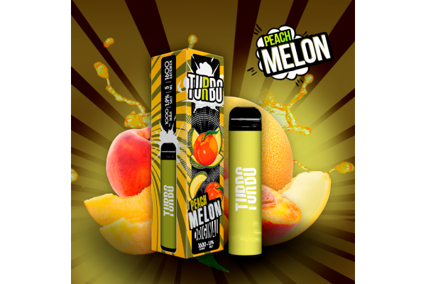 Одноразовое электронное устройство Turbo - Peach Melon (1600 затяжек)