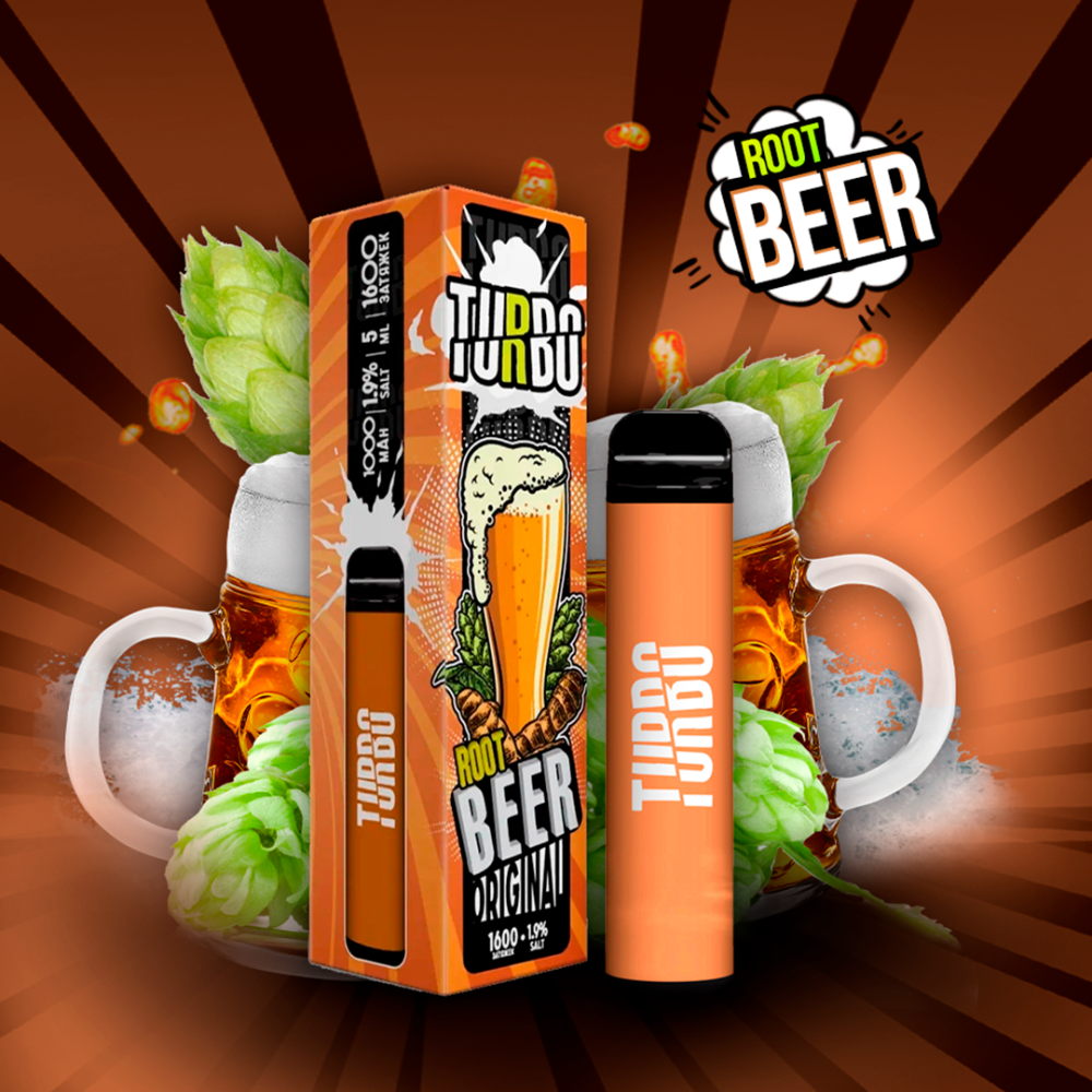 Одноразовое электронное устройство Turbo - Root Bear (1600 затяжек) Одноразовое электронное устройство Turbo - Root Bear (1600 затяжек)