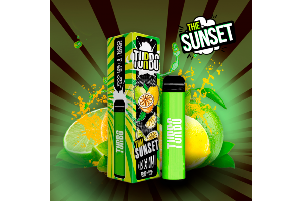 Turbo-Thai Sunset électronique jetable (1600 bouffées)