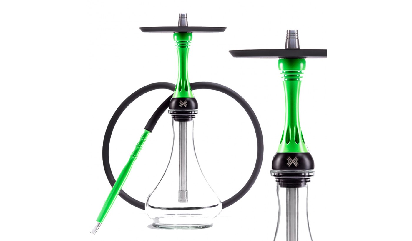 Narguilé Alpha Hookah X (Green fluor)