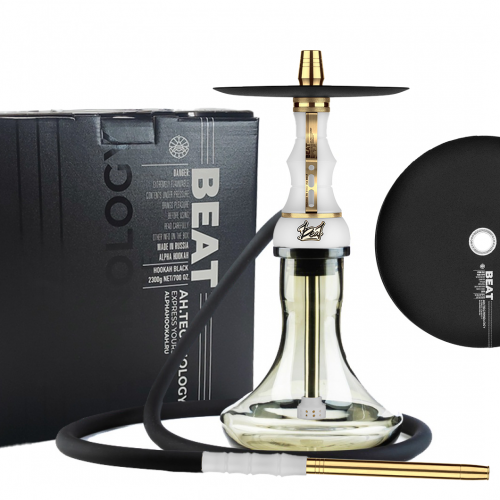 Narguilé Alpha Hookah BEAT WHITE (Gold)