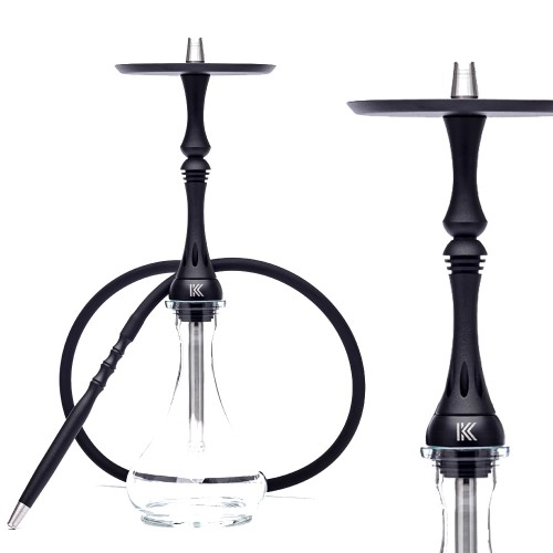 Narguilé Alpha Hookah Kappa (Black matte)