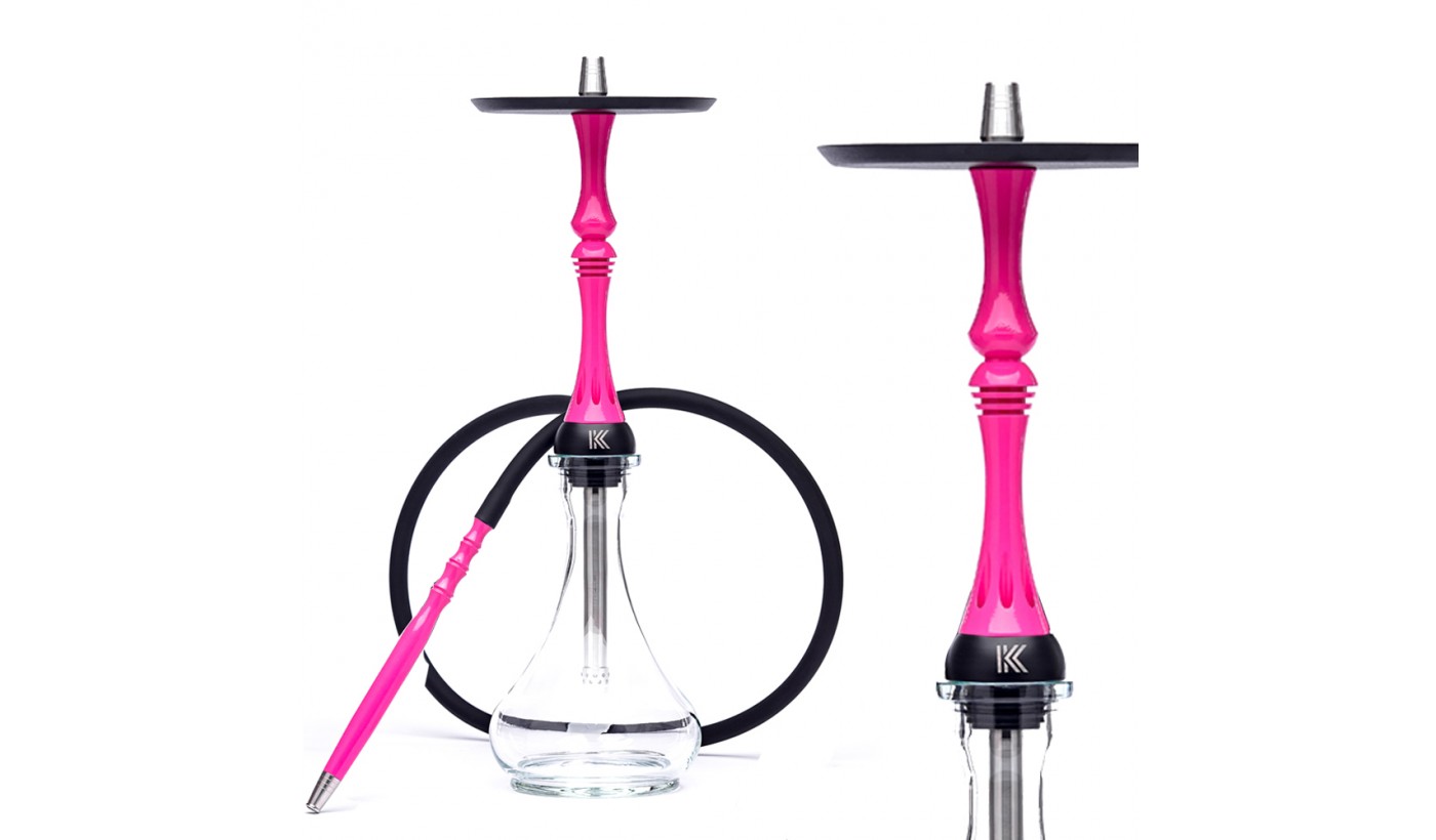 Narguilé Alpha Hookah Kappa (rose fluor)