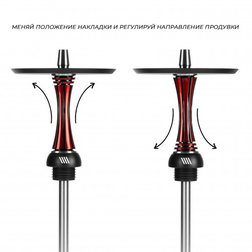 Hookah Alpha Hookah X REVERSE (Red black) Hookah Alpha Hookah X REVERSE (Red black)