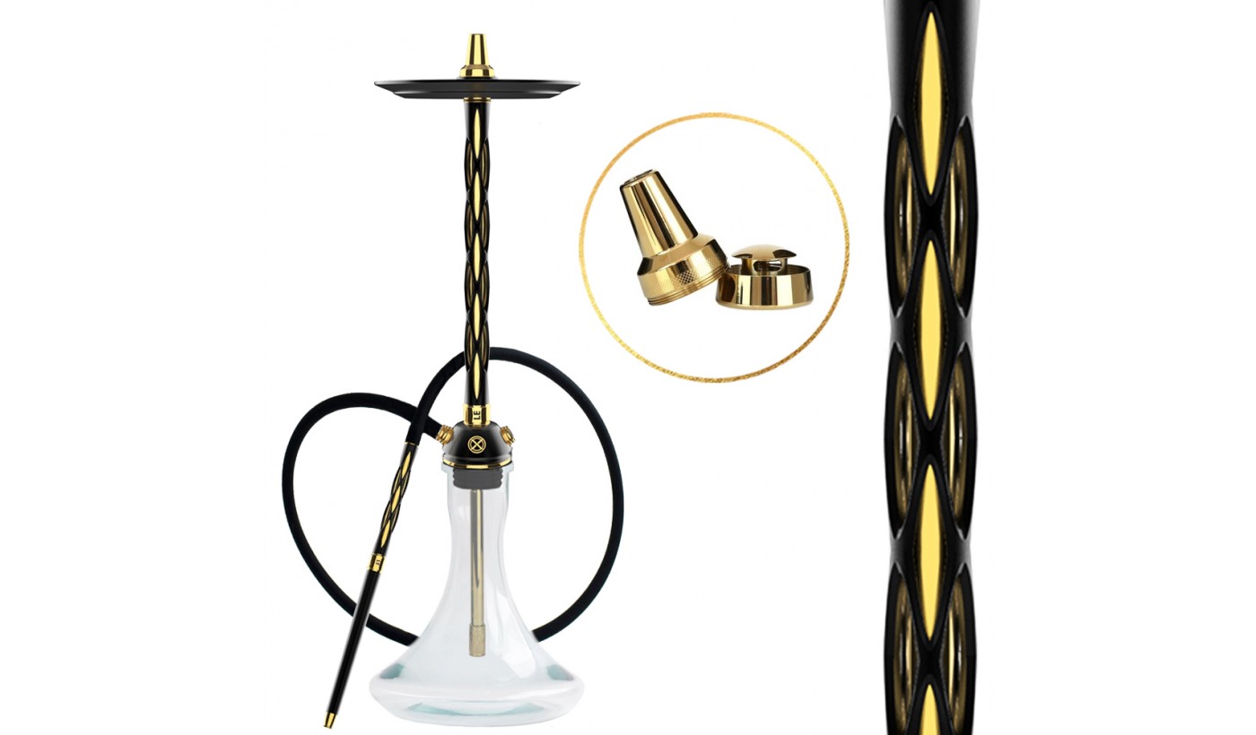 Narguilé Blade Hookah One LE (noir et or)