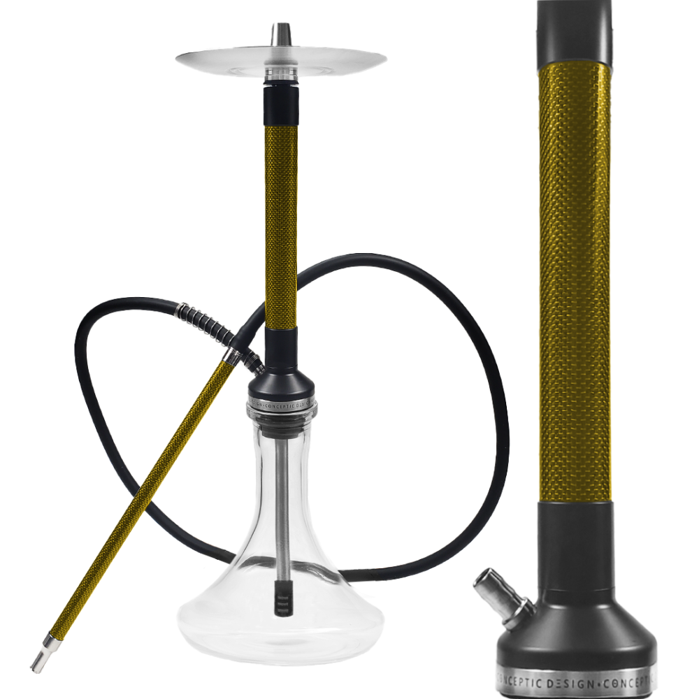 Кальян Conceptic Design Carbon Yellow