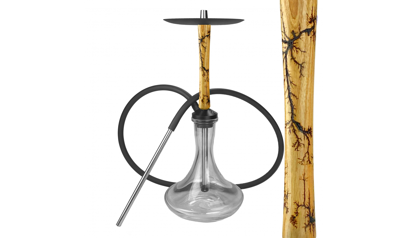 Izzi Wood Storm Hookah (Natural)