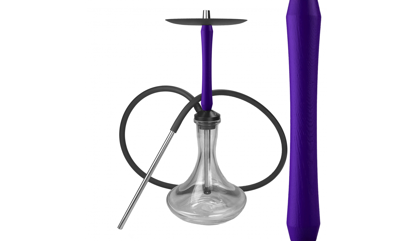 Izzi Wood Hookah (Purple)