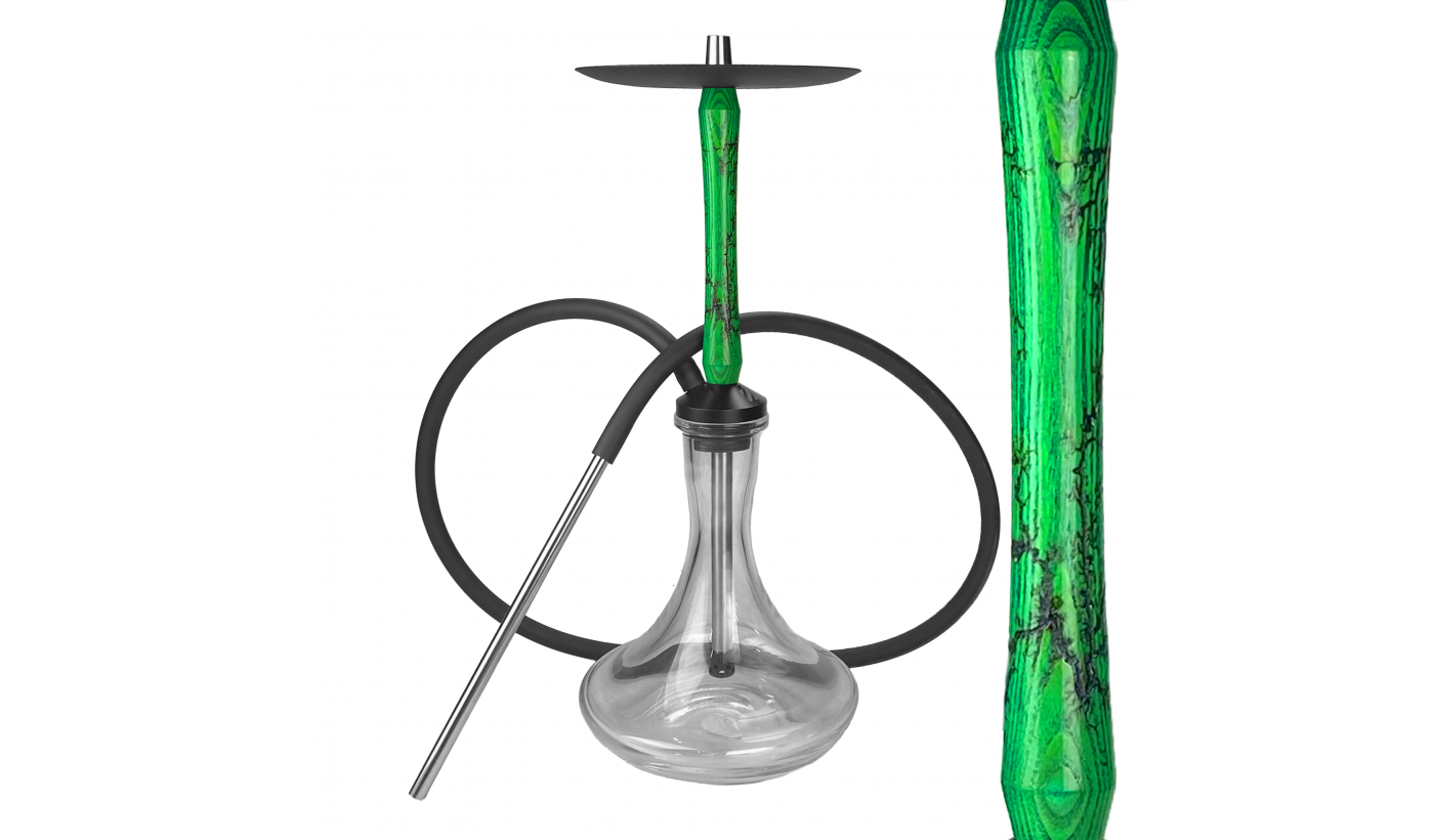 Izzi Wood Storm Hookah (Green)