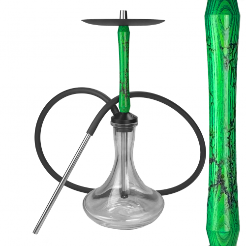 Izzi Wood Storm Hookah (Green)