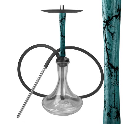 Izzi Wood Storm Hookah (Blue)