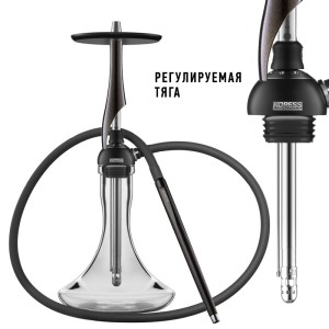 Кальян Koress K1T Black Gloss GOLD (Черный глянец с золотыми блестками)