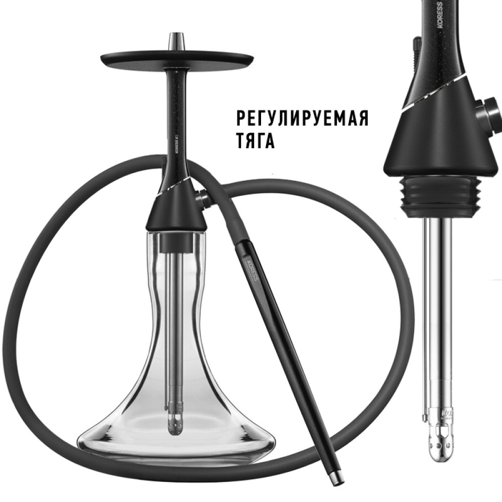 Кальян Koress K2 Black Gloss (Черный глянец)