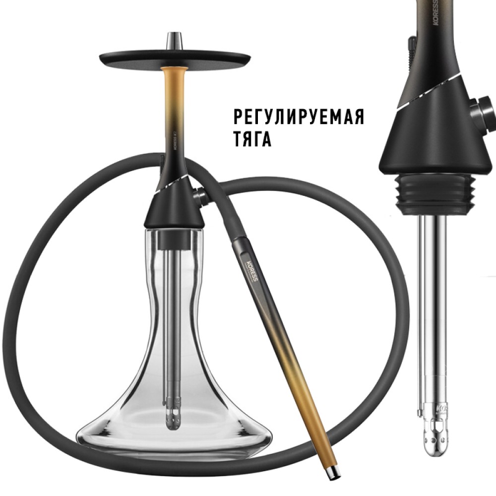 Кальян Koress K2 Royal (Черно-золотой)