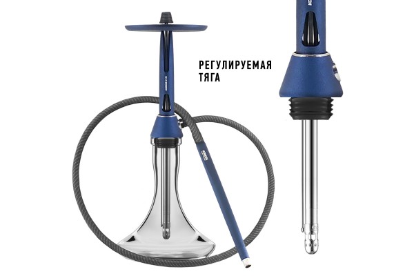 Narguilé Koress K3M Blue Steel (acier Bleu)