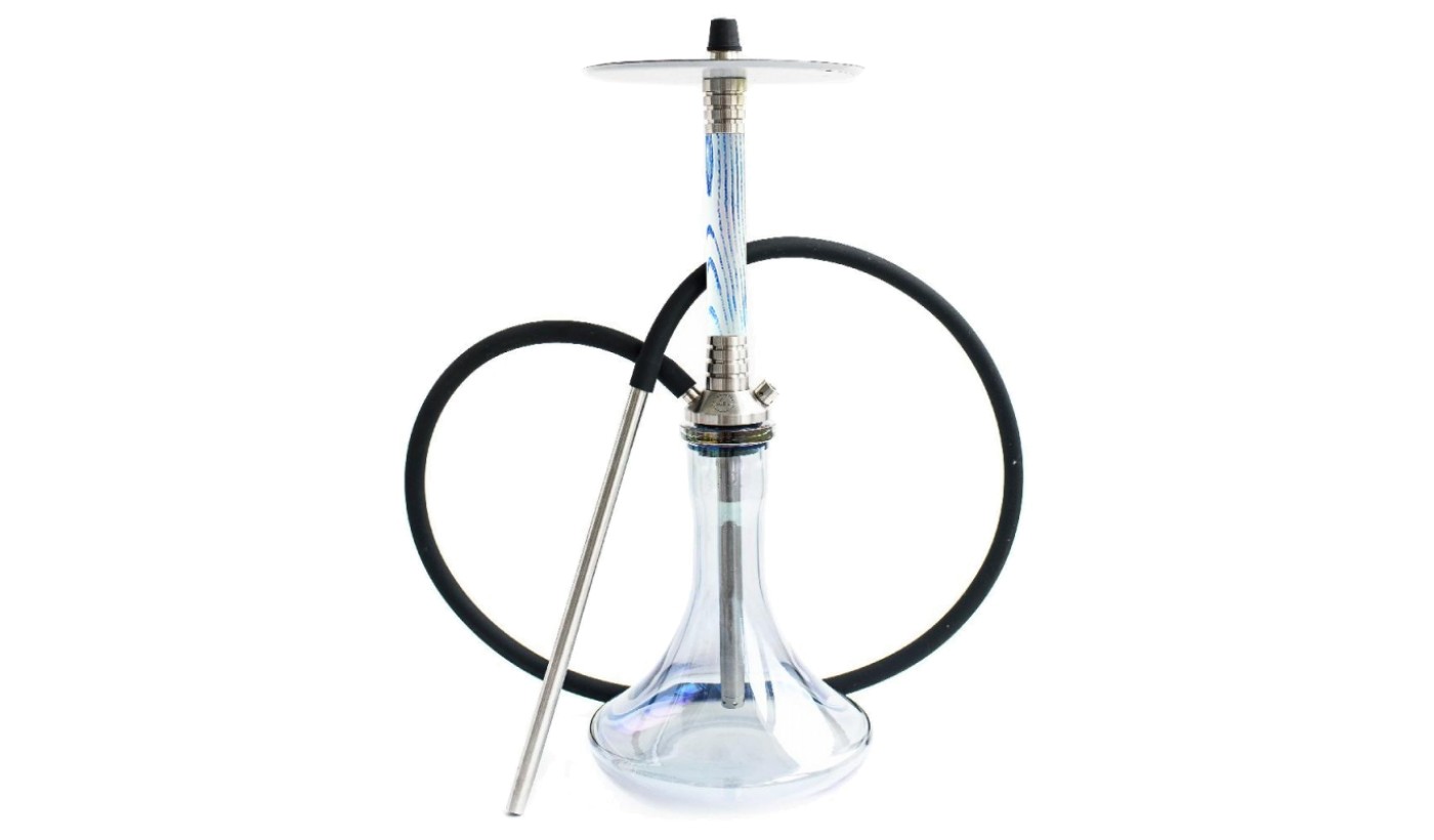 Hookah Like Smoke Steel Wood (White and blue)