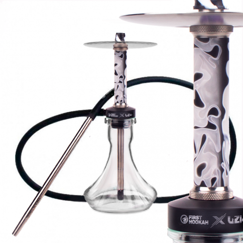 Shisha First Hookah X UZI47 Core Mini (Schwarz und Weiß)