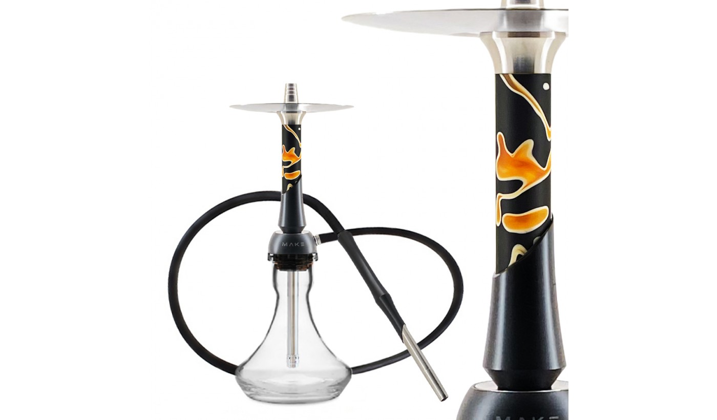 Shisha Make Hookah (Schwarz und orange)