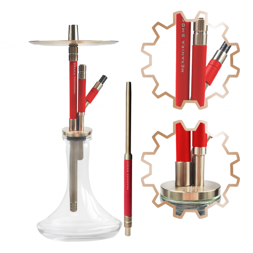 Hookah Mexanika Smoke Steam Machine Carmine Gold
