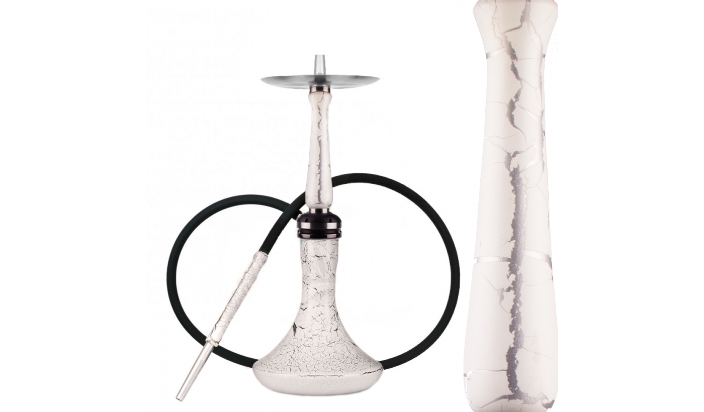 Hookah Maverick 2.0 Cracle SET (White-Silver)