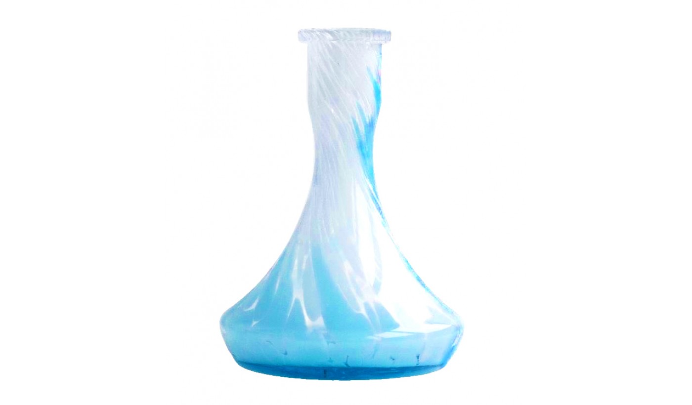 Flasche für Shisha BigMaks Base (Weiß-blau Krümel)