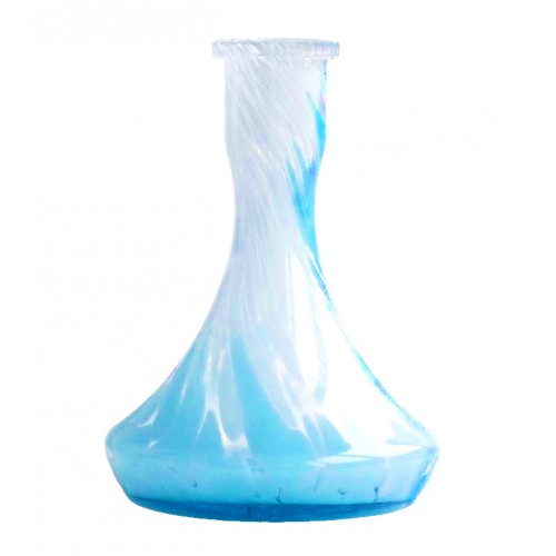 Flasche für Shisha BigMaks Base (Weiß-blau Krümel)