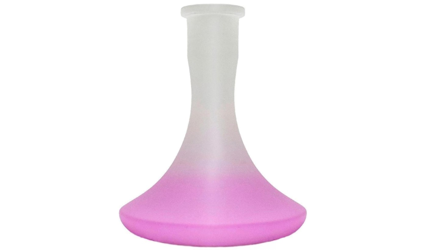 Daly hookah flask (white and pink. Matte (with side)